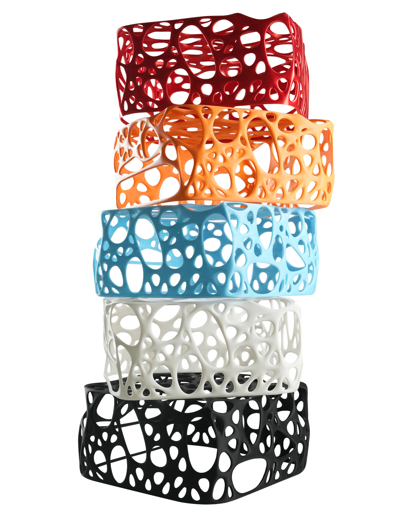 Stacked EXO 01 enclosure finishes
